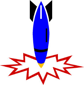 A bunker buster A bunker buster