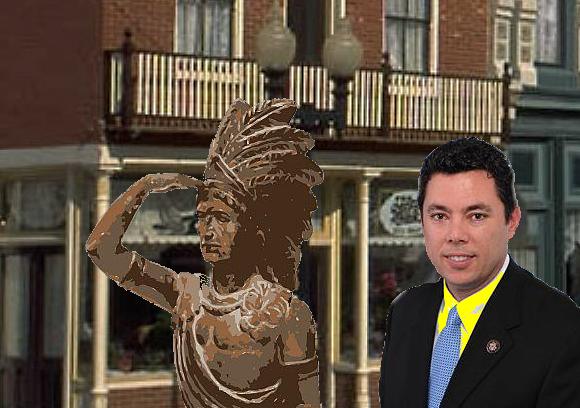 Jason Chaffetz Mocks Elizabeth Warren With Native American Statue (okay, it's not the actual photo�we built it to illustrate the story)