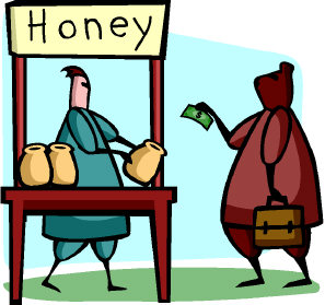 A capitalist entrepreneur, risking and bravely maneuvering to get ahead