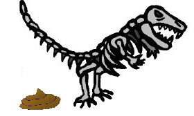 One cannot prove the dino dropped the dukey