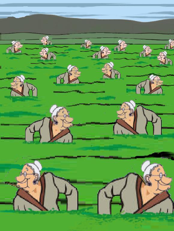 Granny farming is a form of voting fraud in which pre-marked absentee ballots are taken to nursing homes to be used and mailed by residents�note our image's resemblence to the horror film Motel Hell