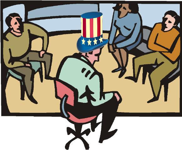 We need all the leaders of all countries of the world to hold an intervention. 'We're here to help you, U.S., with your addiction to violence and terror and killing.'