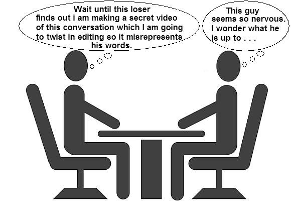 O'Keefe's m.o. is to secretly record conversations, re-edit them so they mean something else, misrepresenting the situation, and then publish the video as a gotcha piece