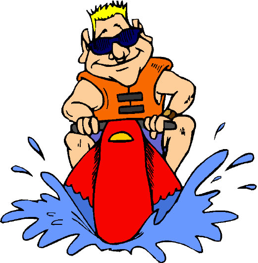  . . . now I zip along the surface like a guy on a Jet Ski