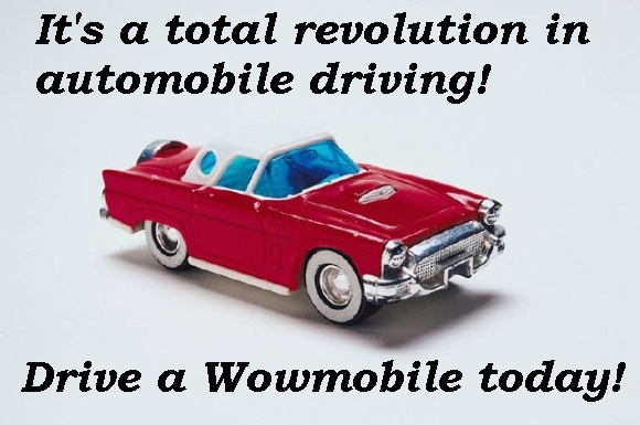 A car ad promises a revolution in driving, but it's the opposite of a revolution, it's the same old stuff