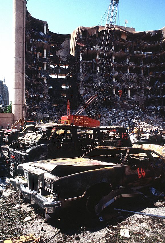 By 2015, domestic acts of terrorism had spiked considerably, the vast majority of these acts were committed by American right wing extremists. The most damaging was the attack and bombing of the Murrah Federal Building in Oklahoma City on April 19, 1995