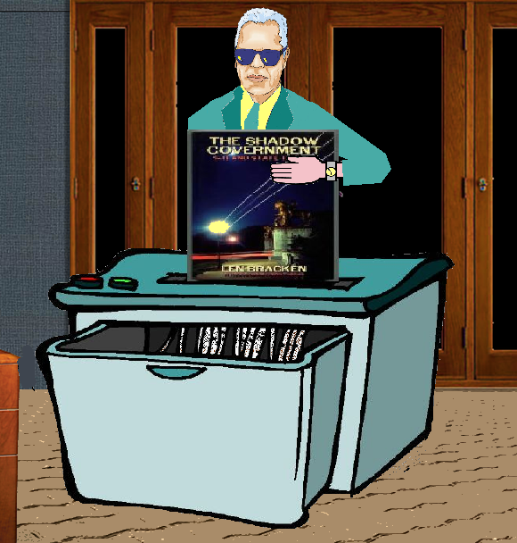 We'll be amazed if the publisher isn�t ordered by the feds to shred all existing copies of The Shadow Government because of the ultimately incriminating data within