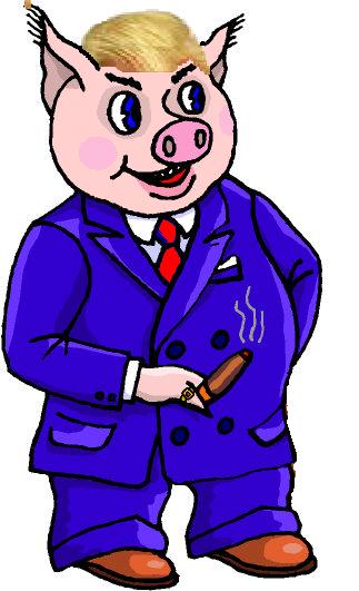 Givhan says: The theme of this book is quite straightforward: the president is a pig