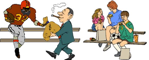 Corporatocracy fat cat giving away a bag of cash to a player