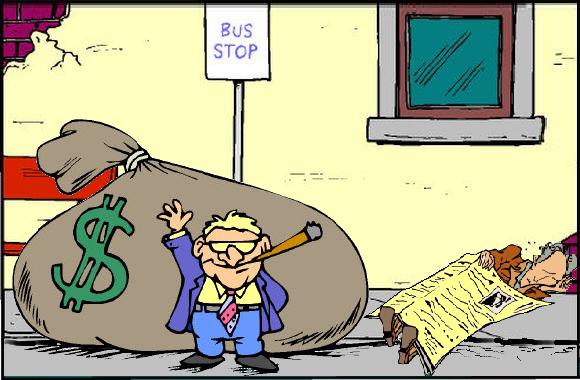 As the oligarchs of the military sector grow fat, the rest of humanity and the environment grow thin