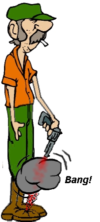 People are more likely to shoot themselves, a family member, relative, or friend than an intruder